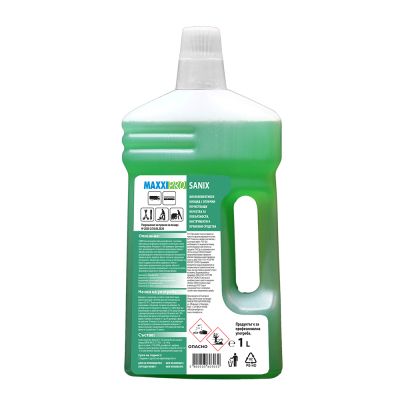 MAXXI PRO SANIX G (green) – Концентриран Дезинфектант за Повърхности и Инструменти