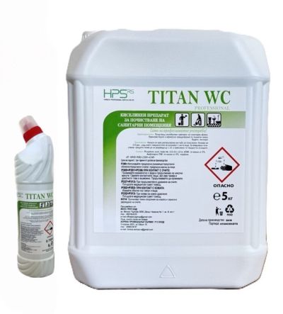 HPS® TITAN WC – киселинен препарат за санитарен фаянс 750 мл